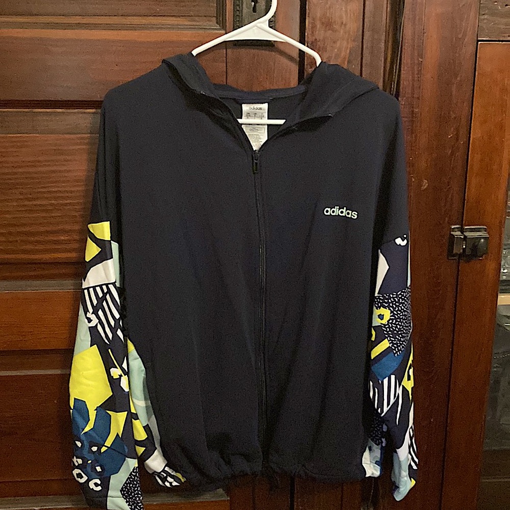 Adidas Multi-Colored Athletic Jacket